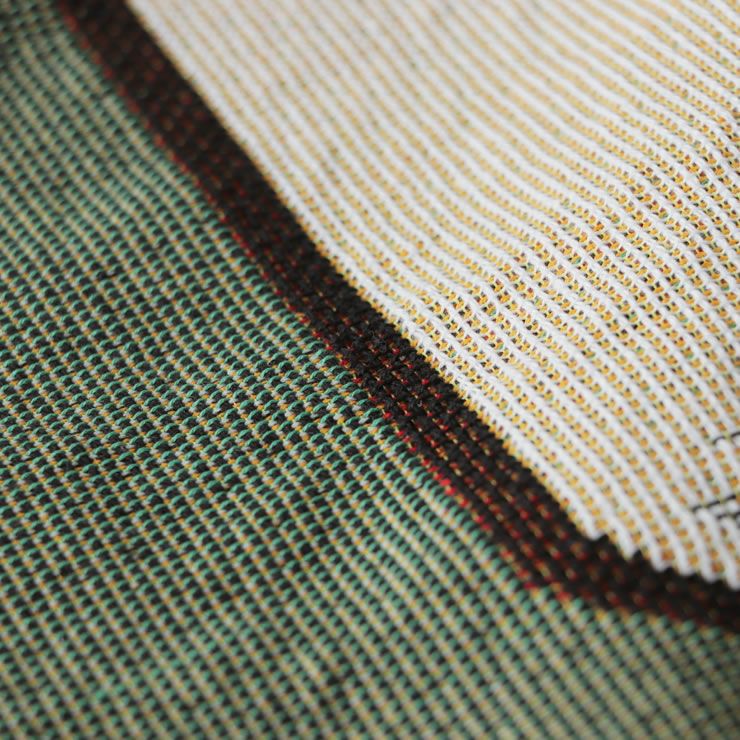 メッセージスローケットのジャガード織り生地アップ