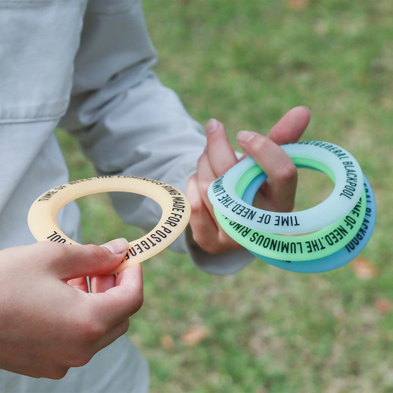 フライングディスクにして遊べるルミナスリング4個セット