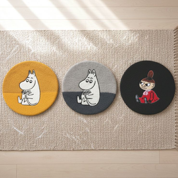 かわいいムーミン柄とミイ柄のクリッパン チェアパッド