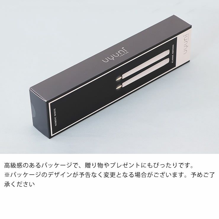 ウユニライティング テーパーキャンドルの詳細について_パッケージ