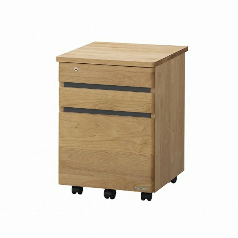 天然木のぬくもりを感じられる木製ワゴン