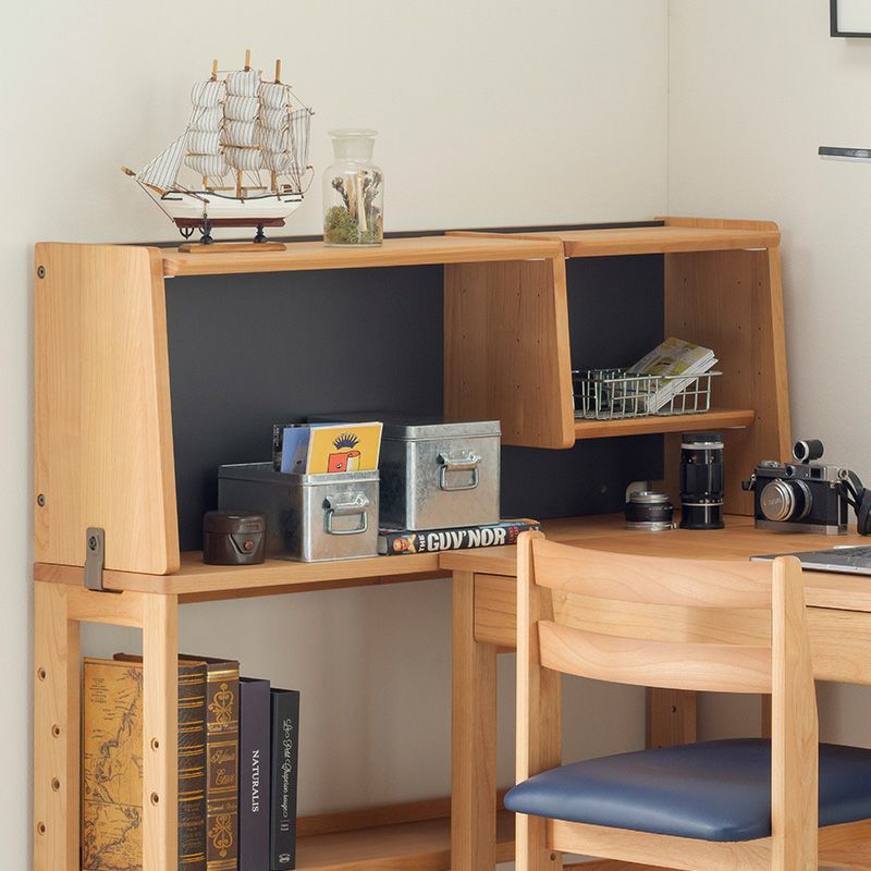 おしゃれなブラック背板の上棚