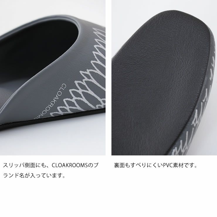 CLOAKROOMS OF .Fullerパントゥフルの側面ロゴ・底面