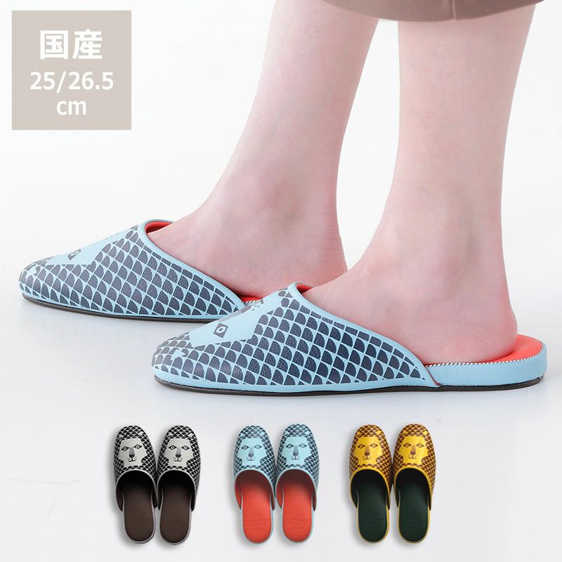 CLOAKROOMS OF .Fuller（クロークルームス オブ フラー） tupera tupera（ツペラ ツペラ）パントゥフル ふたごのライオンスリッパ　Mサイズ（25cm）・Lサイズ（26.5cm）