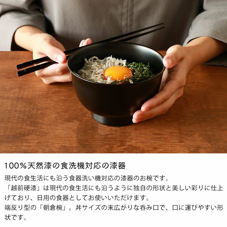100%天然漆の食洗機対応の漆器