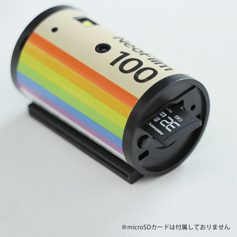 NeoFilm100（ネオフィルム100）はmicroSDカードに保存可能