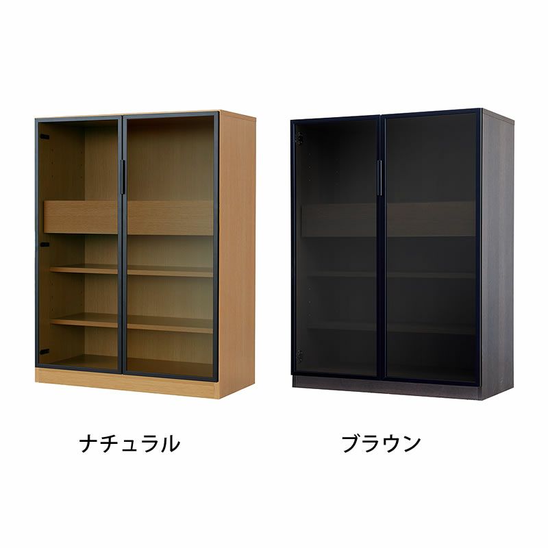 シャープでフラットなデザインが魅力的なストレージ（ナチュラル・ブラウン）