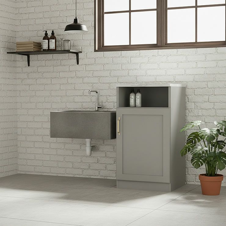 洗面所に設置したランドリーキャビネットイメージ