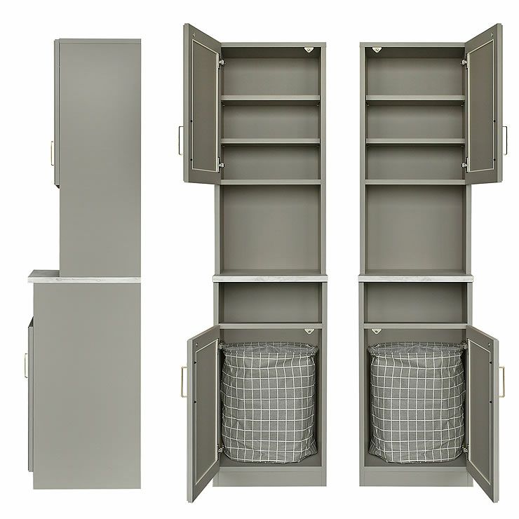 ランドリーキャビネットの内部・側面